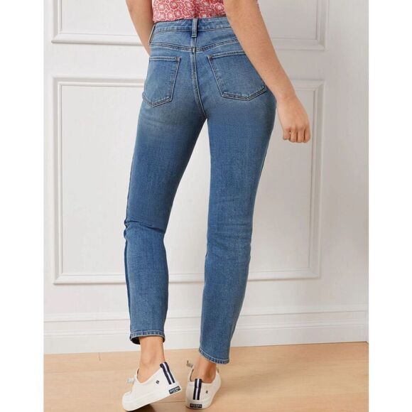 Talbots slim ankle Panama Wash women’s denim jean size 12 - Picture 3 of 11